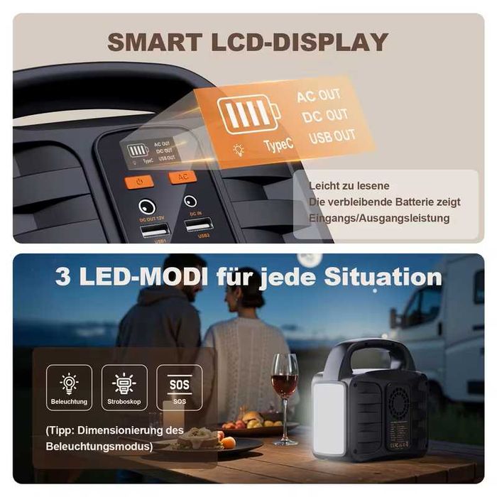Baterie acumulator generator statie portabila priza AC 220v CAMPING