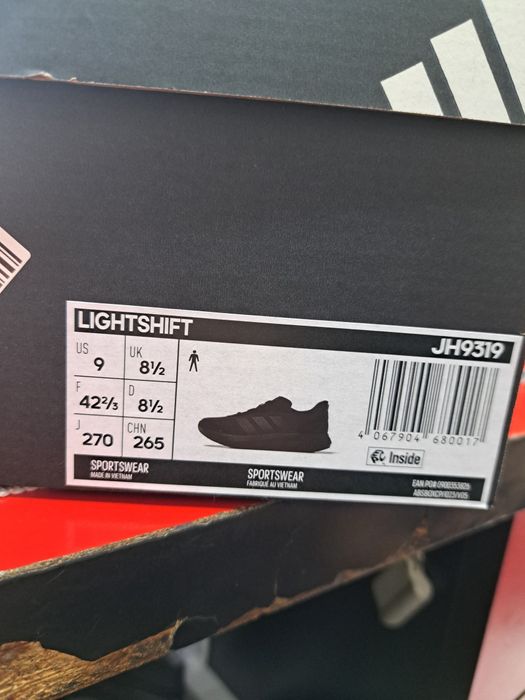 Adidas black lightshift