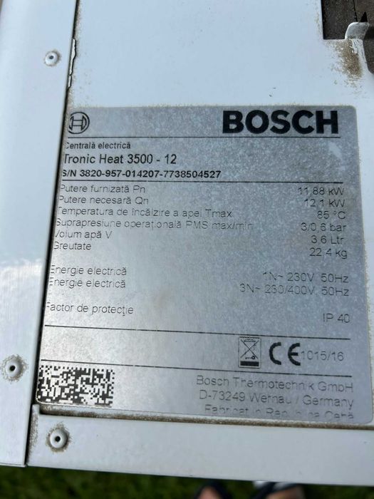 centrala termica electrica bosch