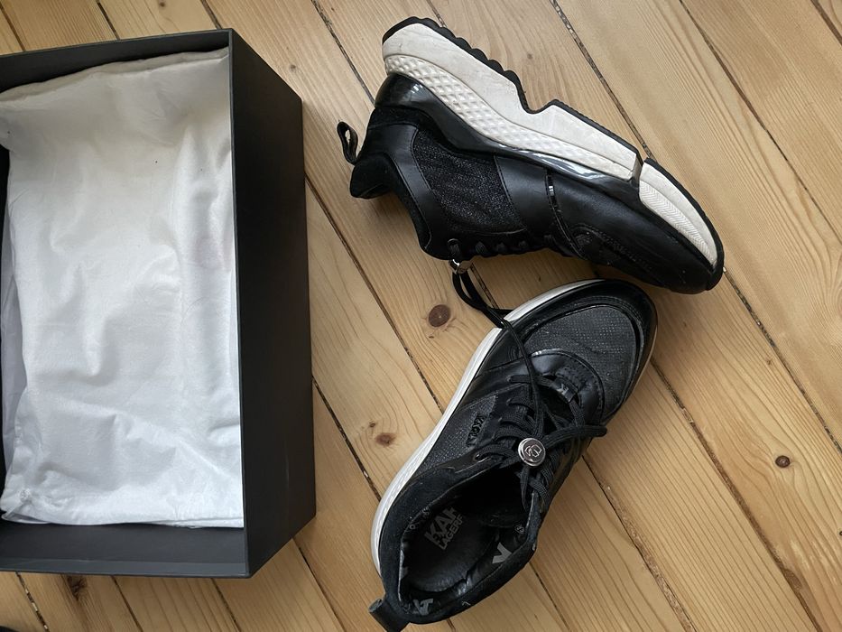 Karl Lagerfeld woman sneakers, 38 размер, черни