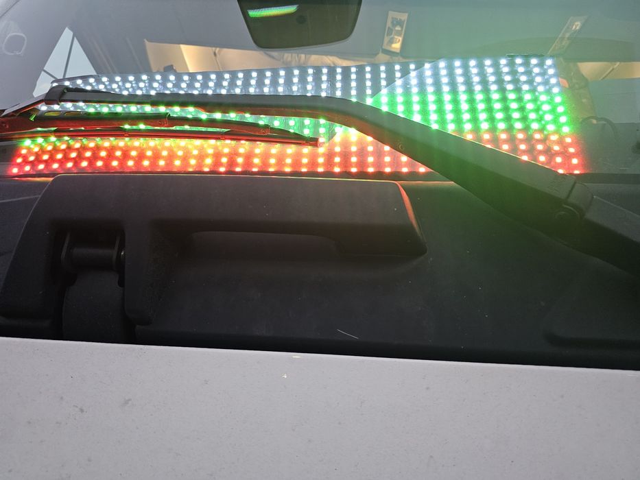 Комплект от 2 броя светещи ЛЕД LED очи за предно стъкло, Devils Eyes