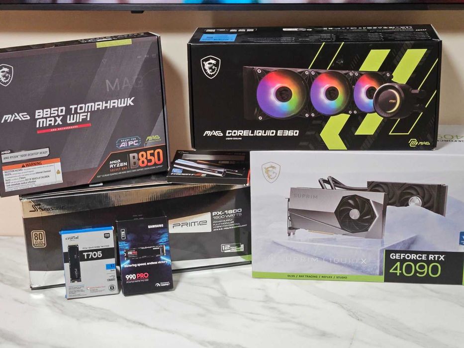 Компютърна конфигурация | 9800X3D | 4090 Liquid | 32GB DDR5 | 2TB Gen5