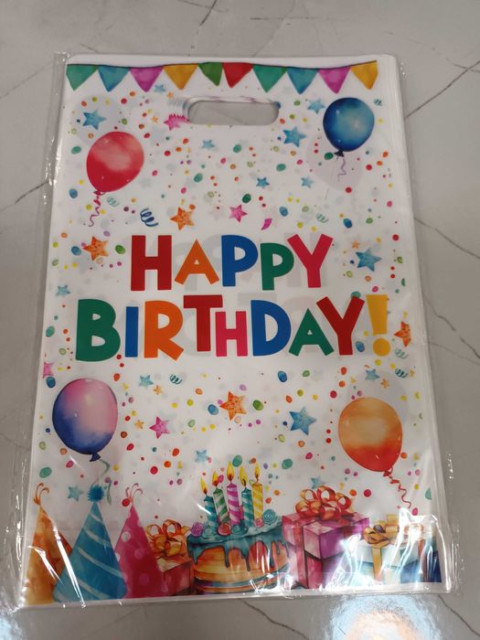 Happy Birthday пликчета за подаръци 50бр, подаръчни пликчета