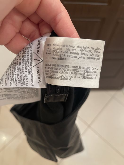 Pantaloni de piele Stefano Pilati