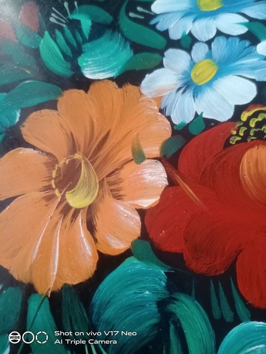 Поднос, ручная роспись!