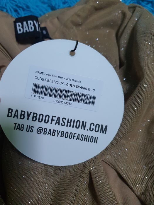 Fusta BabyBoo gold sparkle