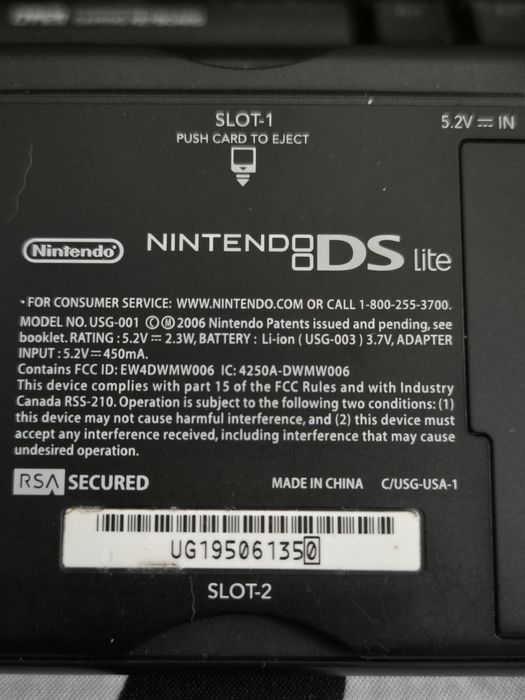 Nintendo ds lite USA,EUR