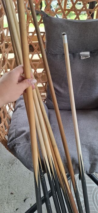 Tac biliard, sunt 7 bucăți si un x pentru biliard