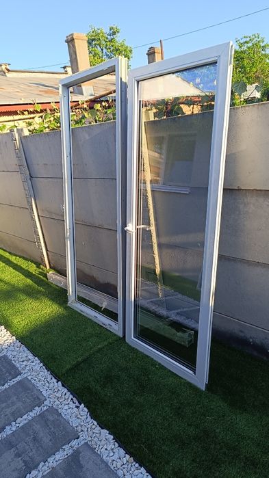 Ușă PVC Termopan terasă cu 5 camere 86x204 cm, deschidere dublă,stânga