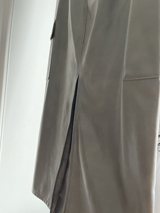 Zara кожанная юбка