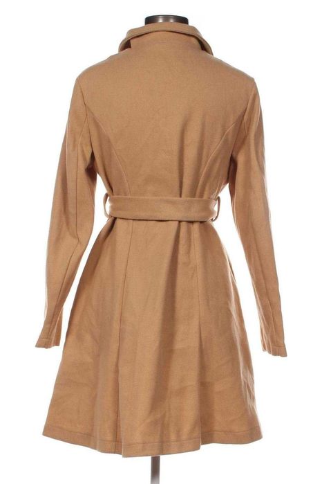 Дамско преходно палто цвят камел - Shein