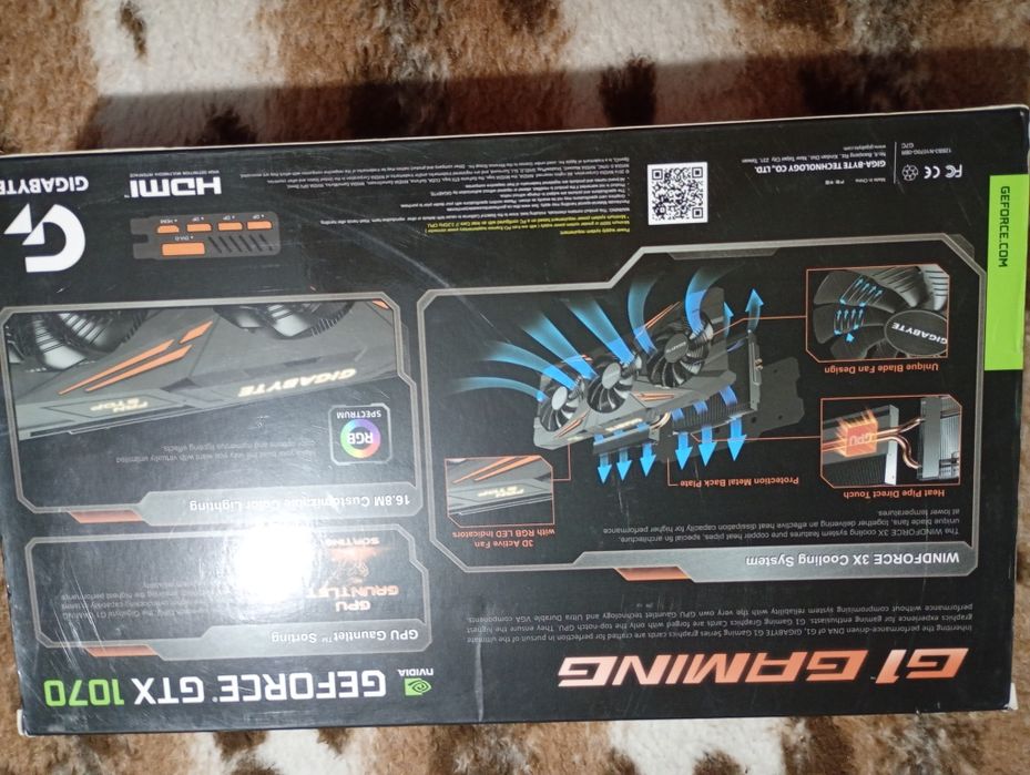 Placa video nou nouță 8 GB DDR5. Nvidia GtTX  preț 1000 lei