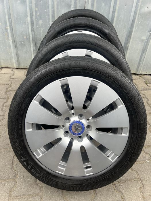 Jante aliaj 5x112mm, anvelope 225/50 R17 Mercedes C, E, Audi, VW, Seat