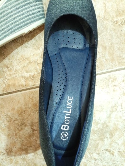 Дамски обувки в цвят деним