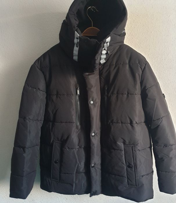 Geaca Michael Kors neagra de iarna XL noua