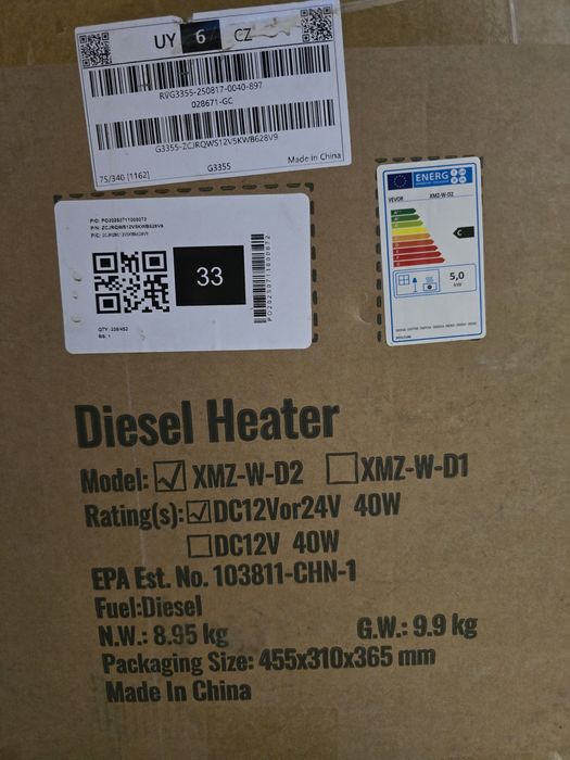 Incalzitor motorina vevor (sirocou)