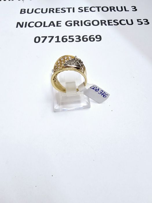 Vand inel dama din aur 14 k 8.53 g cod 376