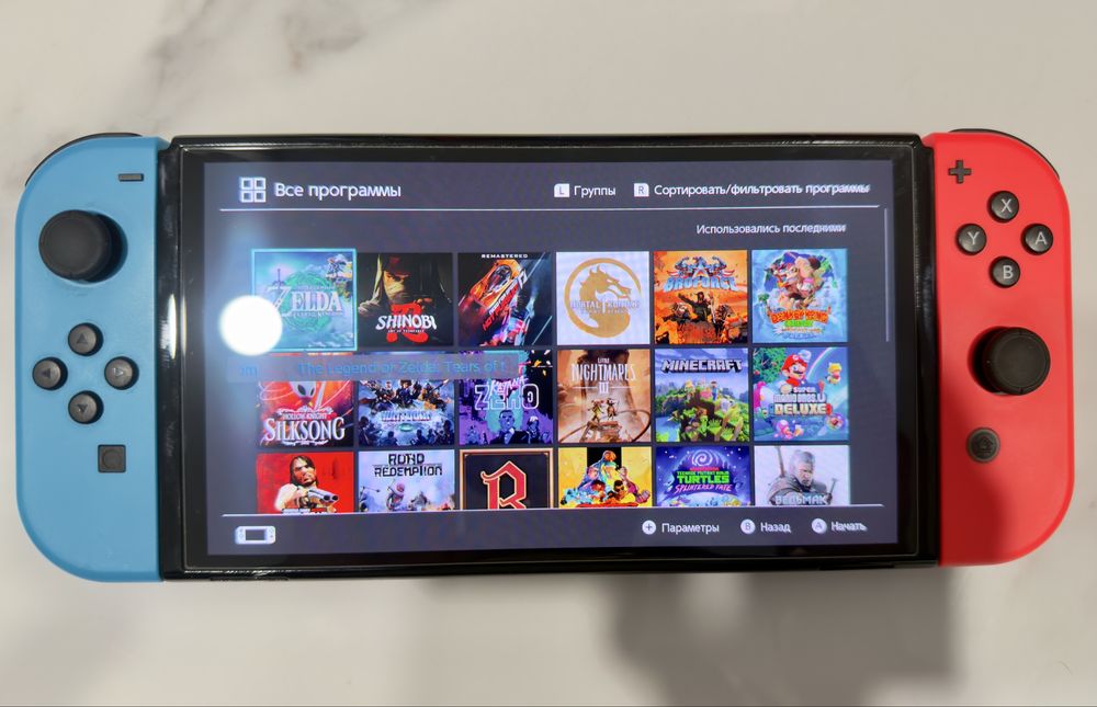 Nintendo switch oled,прошитая,256гб