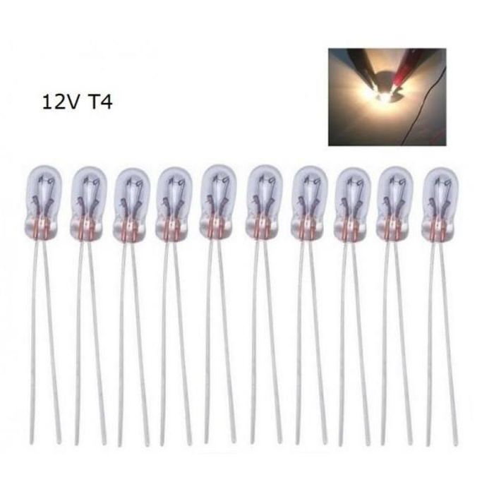 крушка т4w 4мм 14v 50ma 10броя  automax