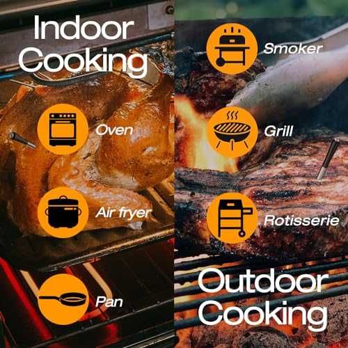 Нов Безжичен термометър със сонда за месо BBQ пушилня фурна кухня дом