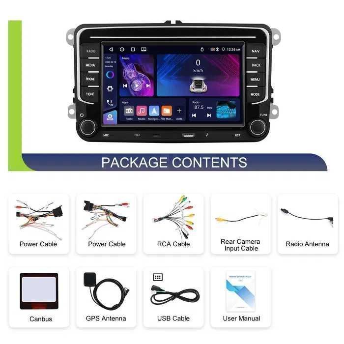 Navigatie 4GB VW Golf 5 6 Passat b6 b7 Polo CC Skoda Octavia 2 Carplay