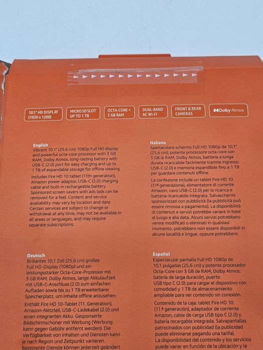 Amazon Fire HD 10 a 11-a generație, 32 GB, Wi-Fi, 10,1 inch