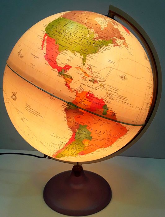 LAMPĂ (Veioză) Decorativă Glob Pamântesc NOUĂ - (Idee cadou deosebit)