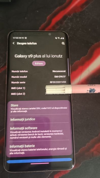 Samsung s9+ 6 GB ram