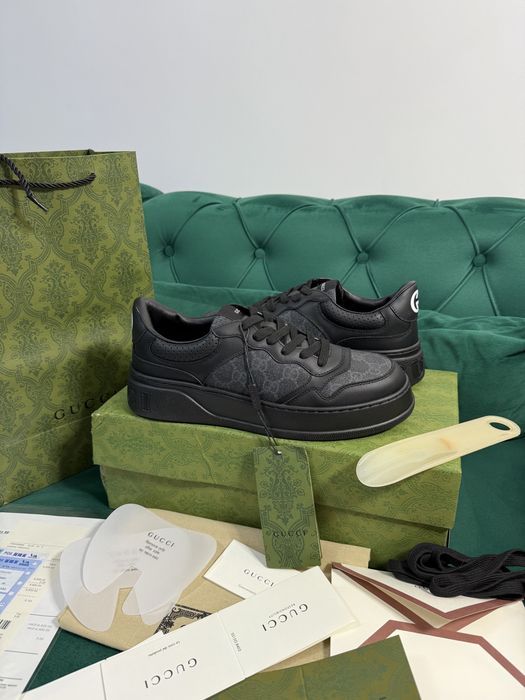 Adidasi Gucci GG piele naturala Full Box colectie noua