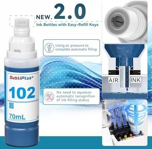 Нови Мастилници 102 BKCMY за EcoTank принтери Тонер касети Epson