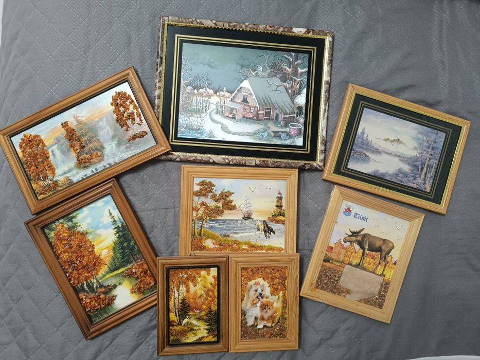 Продам картины из янтаря