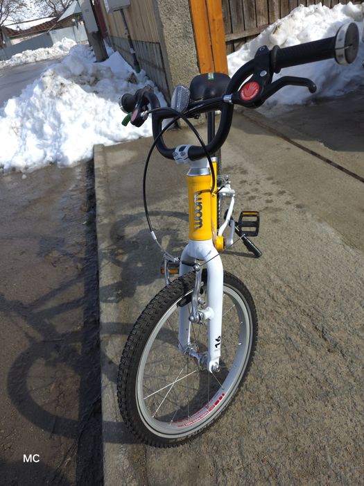 Bicicleta Woom 3 galbena