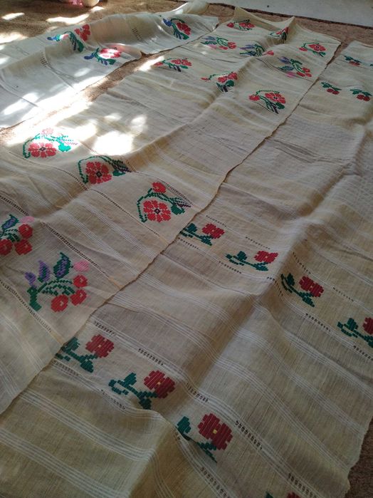 Ștergare cusute manual, motiv floral diferite modele