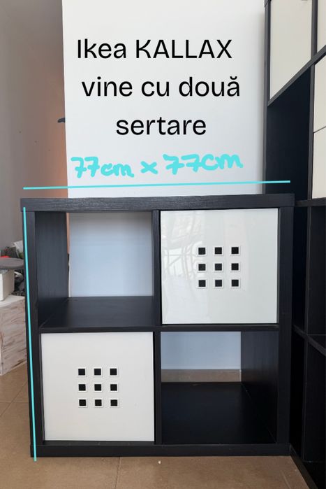 Ikea Etajeră KALLAX negru