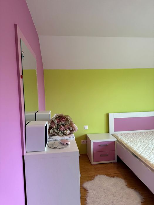 DISPONIBIL PENTRU LIVRARE IN SEPTEMBRIE Set dormitor copii, nou nout facut la comanda salteaua cadou