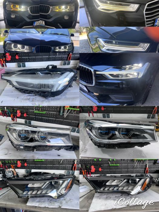 Reparatii faruri, inlocuire lupe arse,  inlocuire sticla, reparare drl