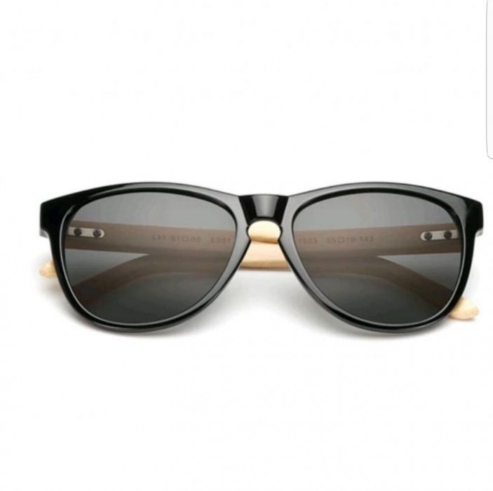 Ochelari de soare rama bambus, protectie UV400. pentru femei