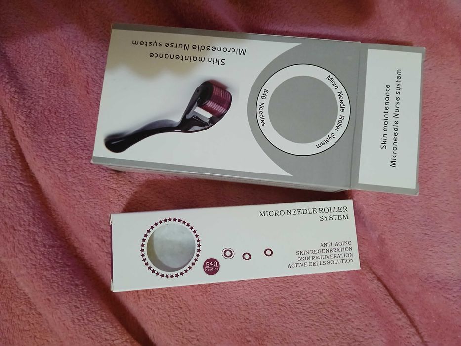 Derma Roller Microneedle Rola dermatologica , Regenerare piele, 0.25mm