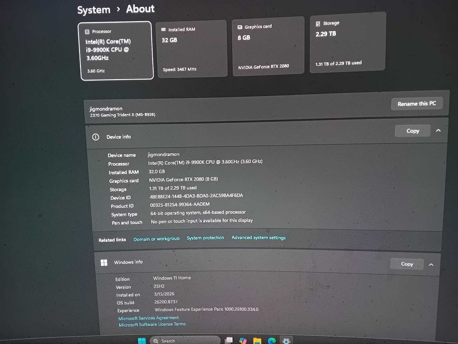 msi trident x i9-9900k vand sau schimb cu sistem audio