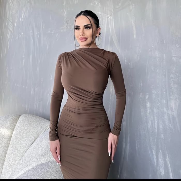 Платье с драпировкой