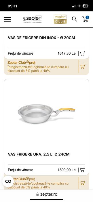 Vase Zepter și grill