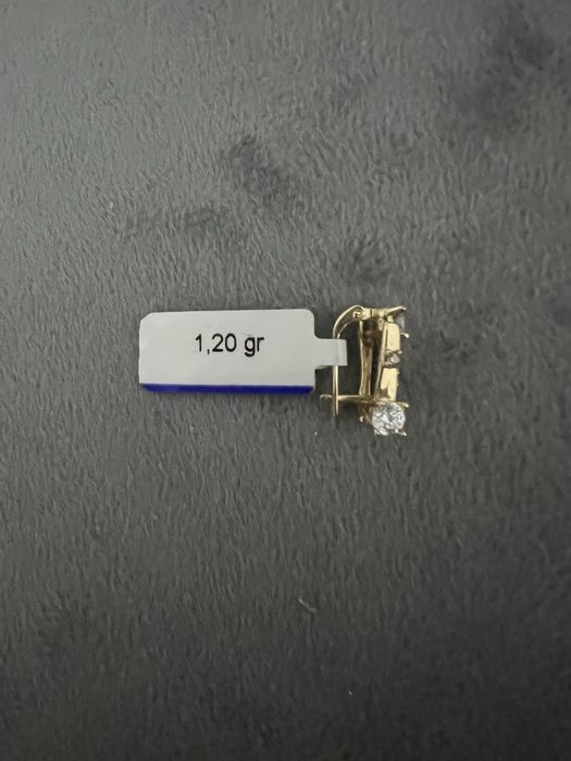 Детская золотая серьги