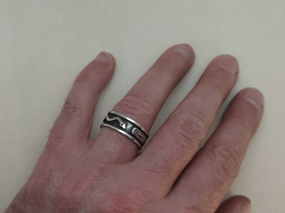 Inel Argint Andin 950 - Trilogia Inka (Condor, Puma, Șarpe)