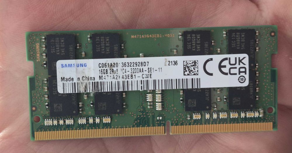 memorie ram laptop DDR4 sodimm Samsung 16gb 3200MHz