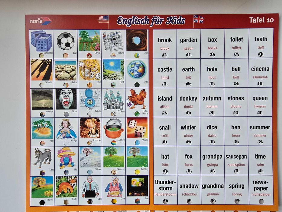 Engleza pentru copii prin joc electronic din germana in engleza