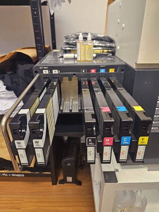 Imprimanta DTG Brother GT361, imprimare direct in tesatura + accesorii