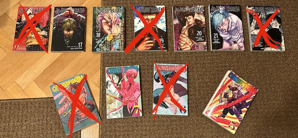 Манга | Jujutsu Kaisen & Chainsaw Man  (безупречно състояние)