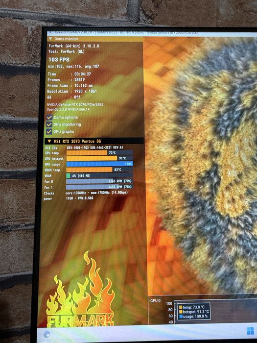 Rtx 2070 8gb Msi ventus ideal