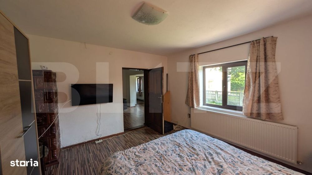 Casa individuala, 75 mp, teren 2180 mp, 2 fronturi stradale, zona Puci