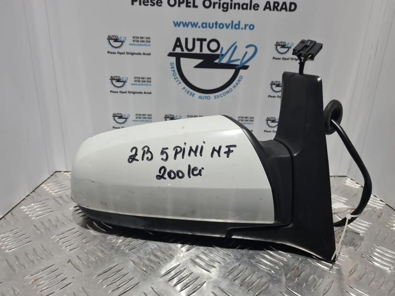 Oglinda dreapta alba electrica 5 Pini Opel Zafira B Facelift